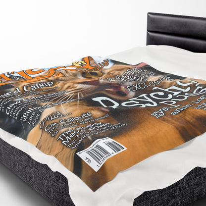 DK230: Today's Pussy... Weekly (Psycho Pussy Edition) - Velveteen Plush Blanket