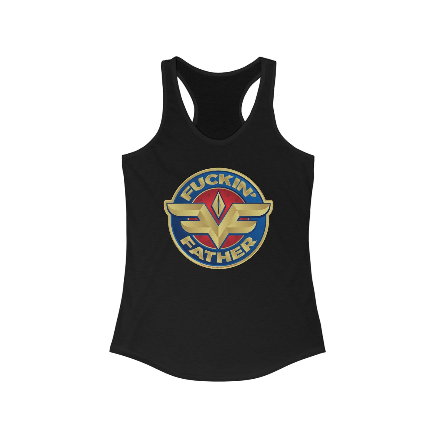 DK234: MF'in Fatherfuckers (HIS Edition) - Ladies Racerback Tank