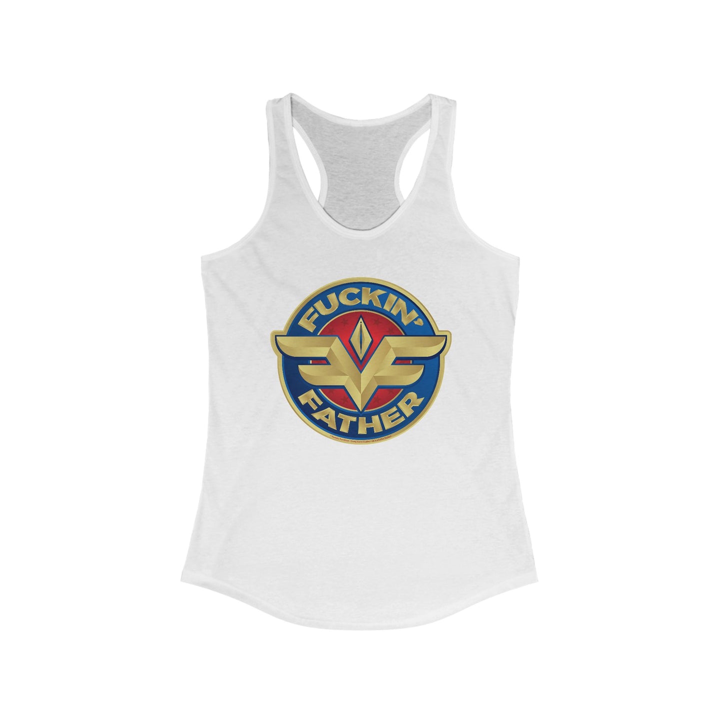DK234: MF'in Fatherfuckers (HIS Edition) - Ladies Racerback Tank
