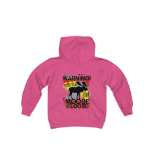 Load image into Gallery viewer, Moose Lodge 2427 - Loose Moose - Youth Hooded Sweatshirt (Front &amp; Back Print)
