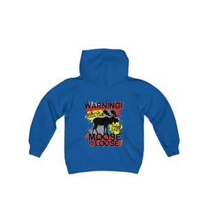 Moose Lodge 2427 - Loose Moose - Youth Hooded Sweatshirt (Front & Back Print)