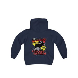 Moose Lodge 2427 - Loose Moose - Youth Hooded Sweatshirt (Front & Back Print)