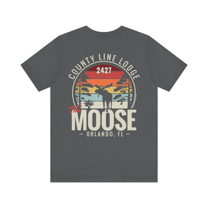 Moose Lodge 2427 - Florida Moose Sunset - Unisex T-Shirt (Front & Back Print)