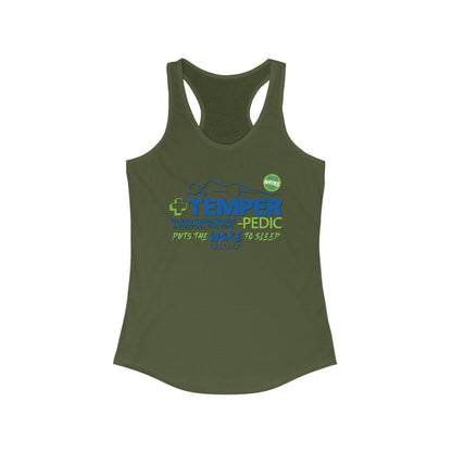 DK185: Temper-pedic - Ladies Raceback Tank