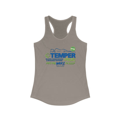 DK185: Temper-pedic - Ladies Raceback Tank
