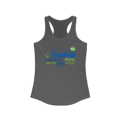 DK185: Temper-pedic - Ladies Raceback Tank