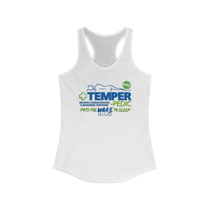 DK185: Temper-pedic - Ladies Raceback Tank