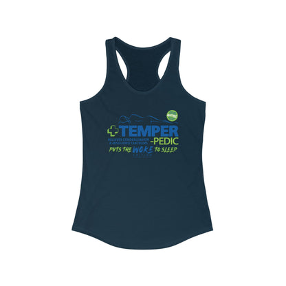 DK185: Temper-pedic - Ladies Raceback Tank