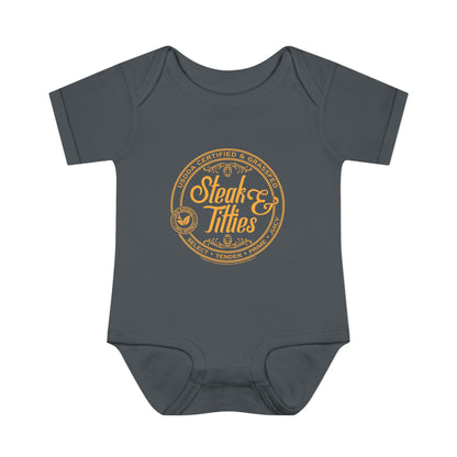 DK225: Steak & Titties - Infant Sized Onsie