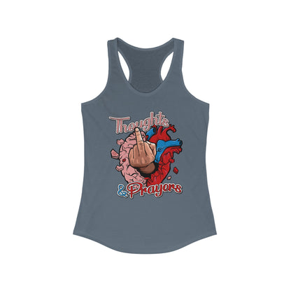 DK140: Thoughts & Prayers - Ladies Racerback Tank