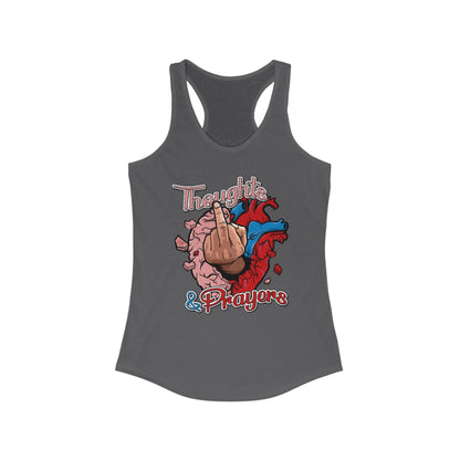 DK140: Thoughts & Prayers - Ladies Racerback Tank