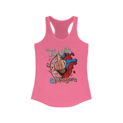 DK140: Thoughts & Prayers - Ladies Racerback Tank