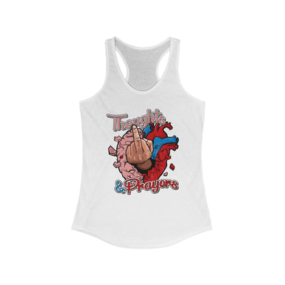 DK140: Thoughts & Prayers - Ladies Racerback Tank