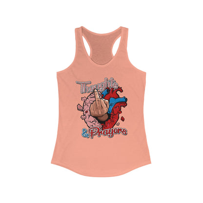 DK140: Thoughts & Prayers - Ladies Racerback Tank