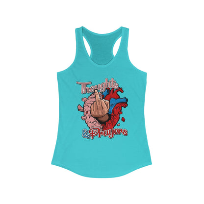 DK140: Thoughts & Prayers - Ladies Racerback Tank