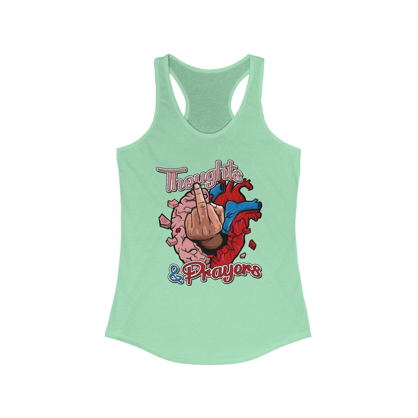 DK140: Thoughts & Prayers - Ladies Racerback Tank