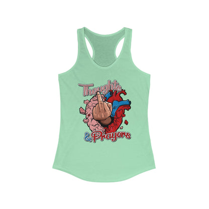 DK140: Thoughts & Prayers - Ladies Racerback Tank