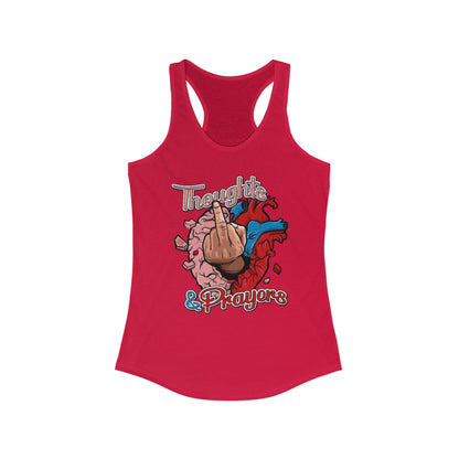 DK140: Thoughts & Prayers - Ladies Racerback Tank