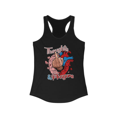 DK140: Thoughts & Prayers - Ladies Racerback Tank