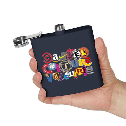 DK53: Cancel Culture (Vulture Edition) - 6oz Stainless Steel Hip Flask