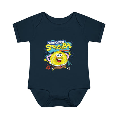 DK196: Contraceptive SpongeBob - Infant Sized Onsie