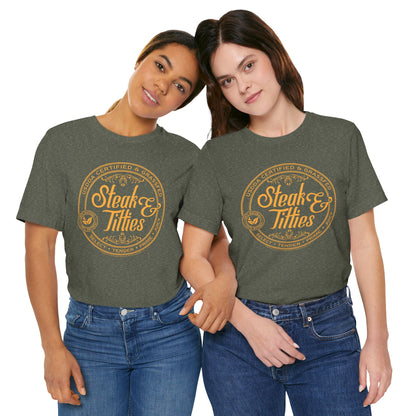 DK225: Steak & Titties - Unisex S/S T-Shirt