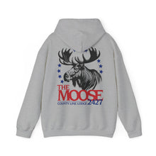 Load image into Gallery viewer, Moose Lodge 2427 - Moose For President - Hooded Sweatshirt (Front &amp; Back Print)
