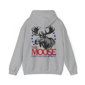 Moose Lodge 2427 - Moose For President - Hooded Sweatshirt (Front & Back Print)