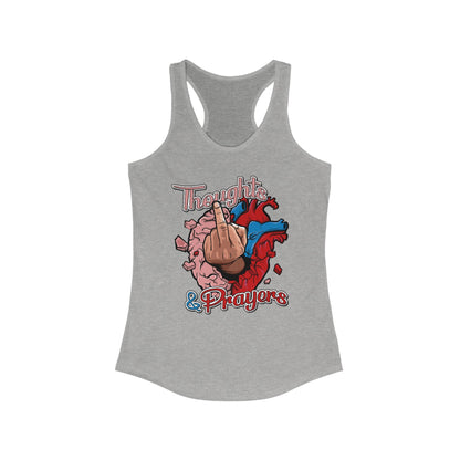 DK140: Thoughts & Prayers - Ladies Racerback Tank