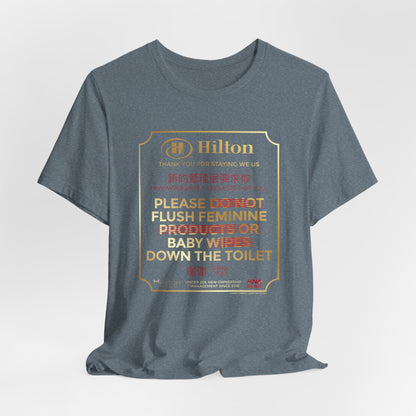 DK203: Please Flush - Unisex S/S T-Shirt