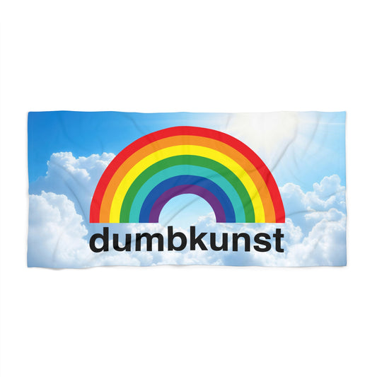 DK16: Dumb Kunst Under the Rainbow - 30"x60" Beach Towel