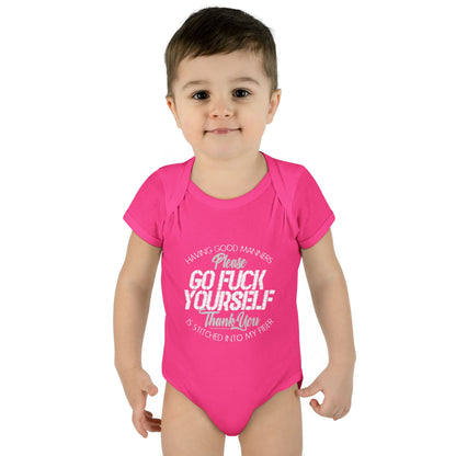 DK90: Please & Thank You (Go Fuck Yourself) - Infant Sized Onsie