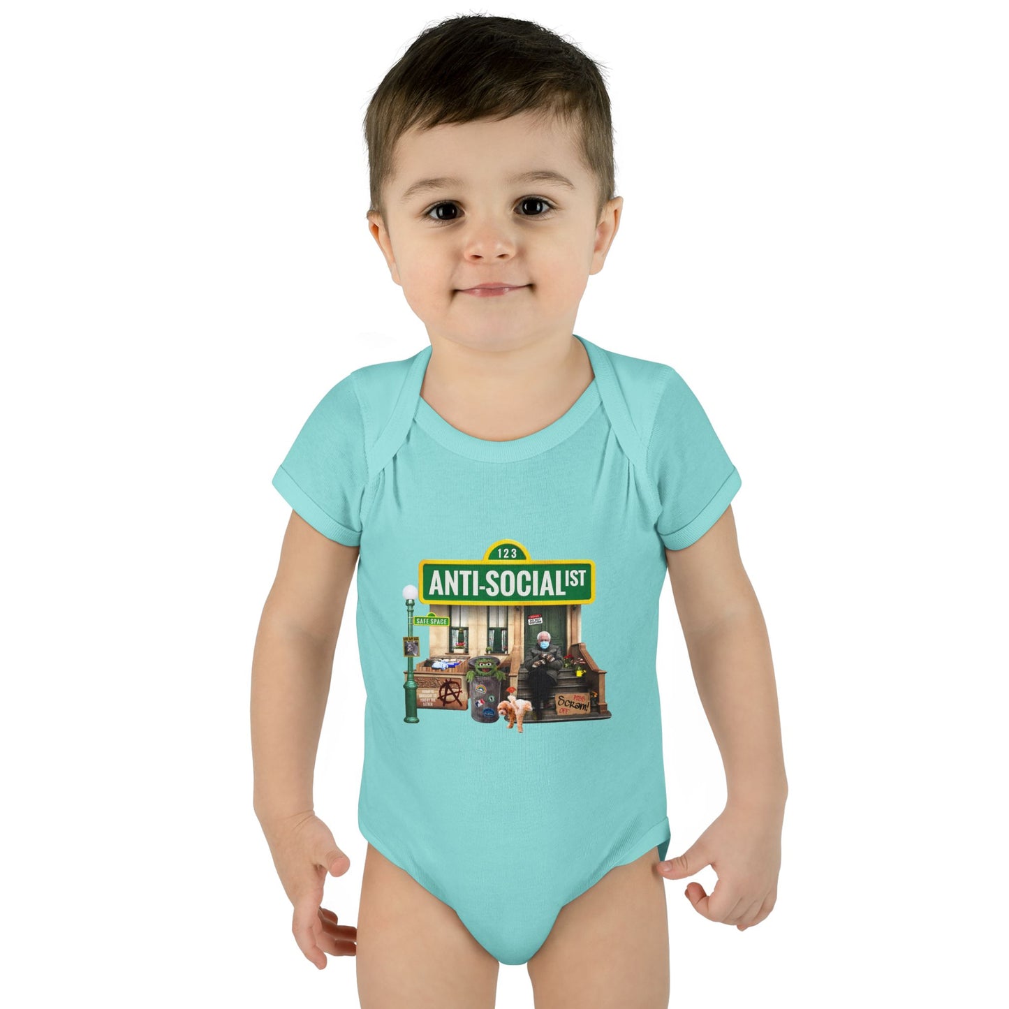 DK58: Bernie The Grouch - Infant Sized Onsie