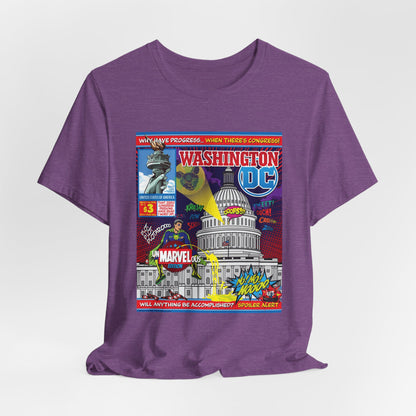 DK149: UnMARVELousington D.C. - Unisex S/S T-Shirt