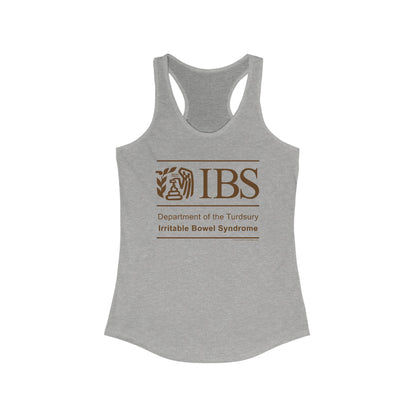 DK71: Dept. of Turdsury's IBS - Ladies Racerback Tank
