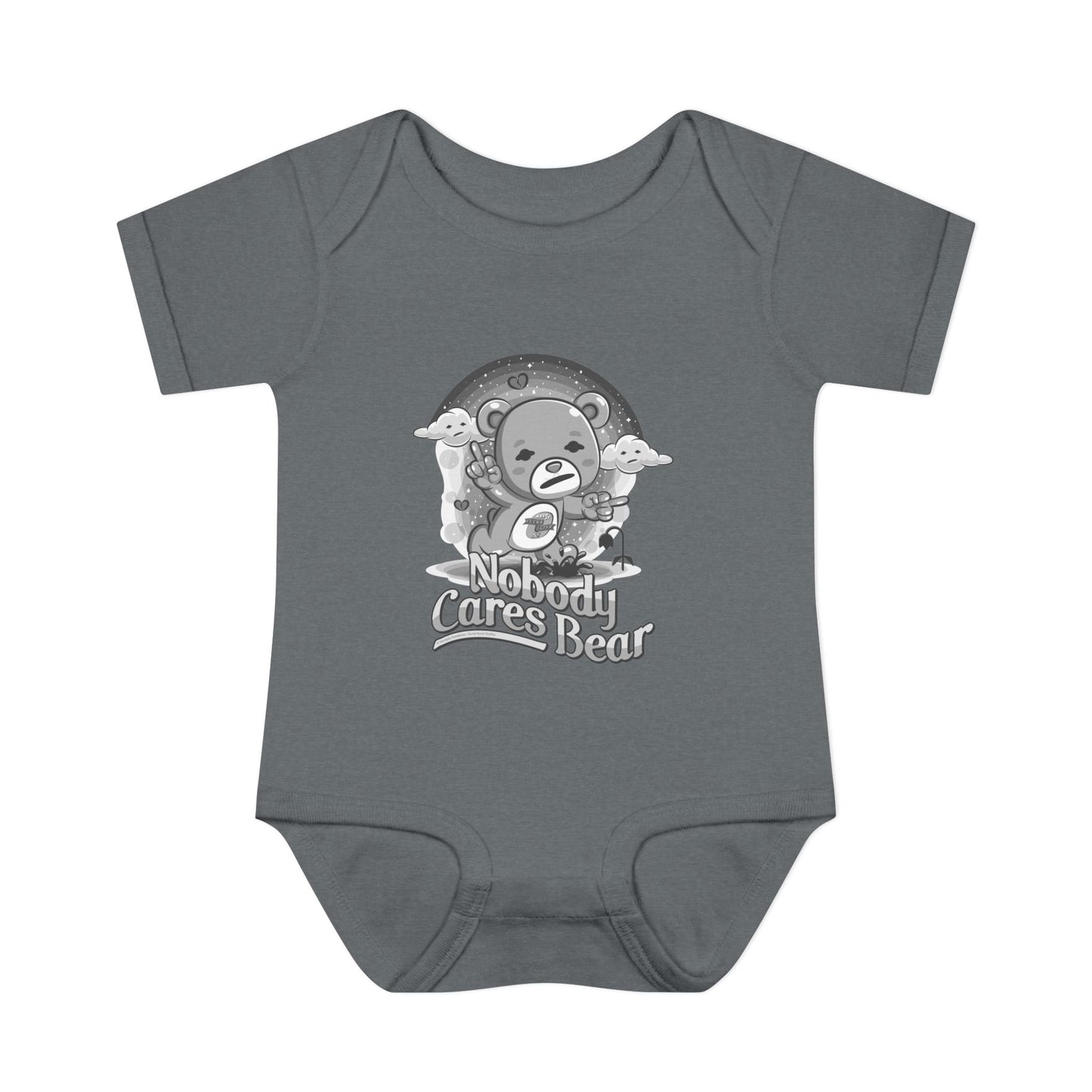 DK227: Nobody Cares Bear - Infant Sized Onsie
