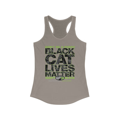 DK219: ASPCA (Black Cat Edition) - Ladies Raceback Tank