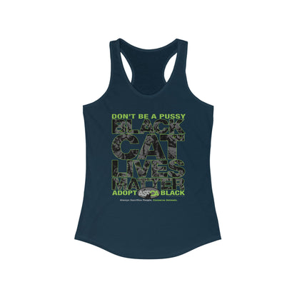 DK219: ASPCA (Black Cat Edition) - Ladies Raceback Tank