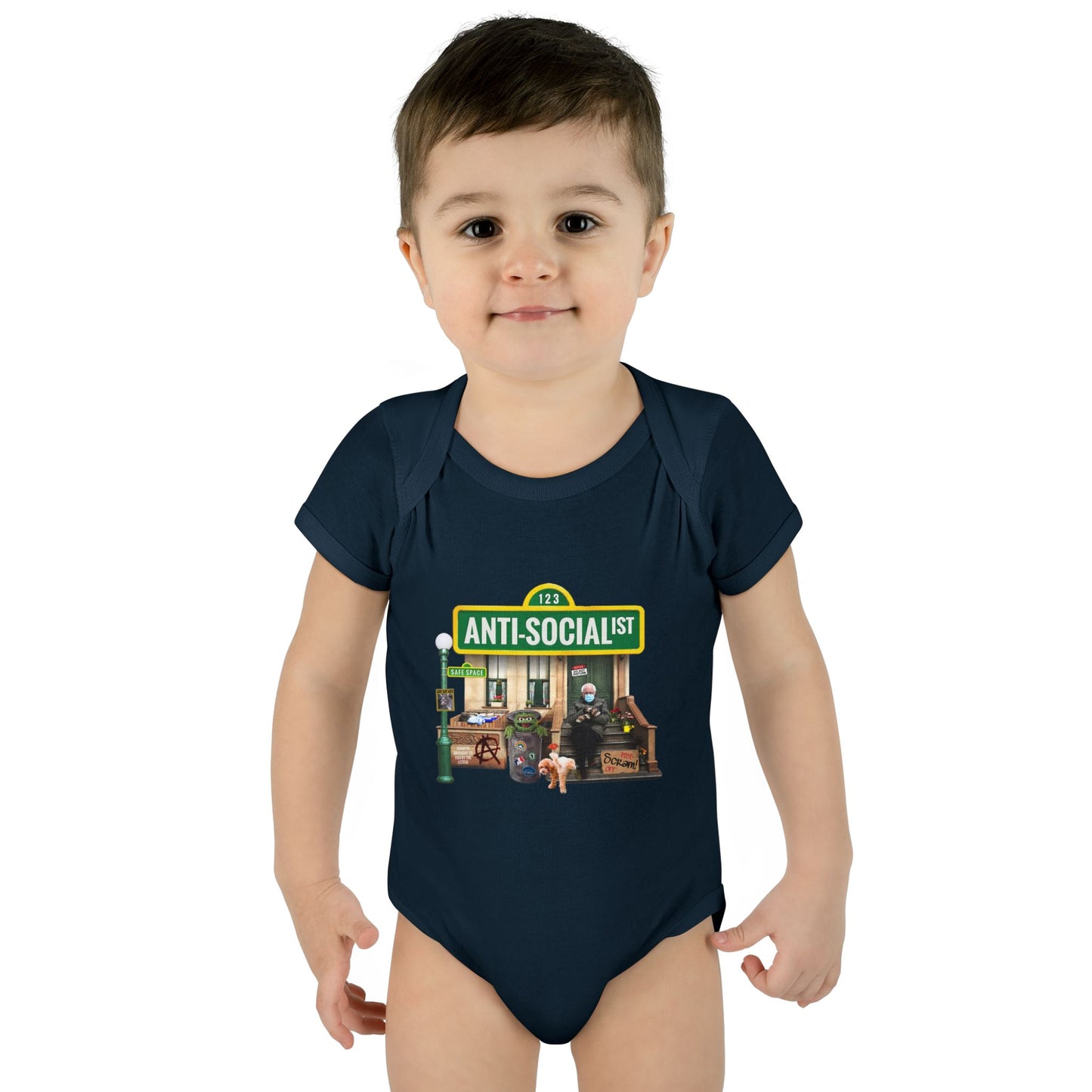 DK58: Bernie The Grouch - Infant Sized Onsie