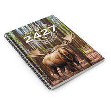 Load image into Gallery viewer, Moose Lodge 2427 - Woodlands Moose - Spiral Notebook (Ruled Line)
