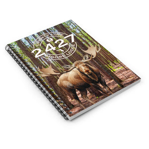 Moose Lodge 2427 - Woodlands Moose - Spiral Notebook (Ruled Line)