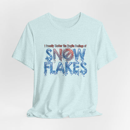 DK157: Shattered Snowflakes - Unisex S/S T-Shirt