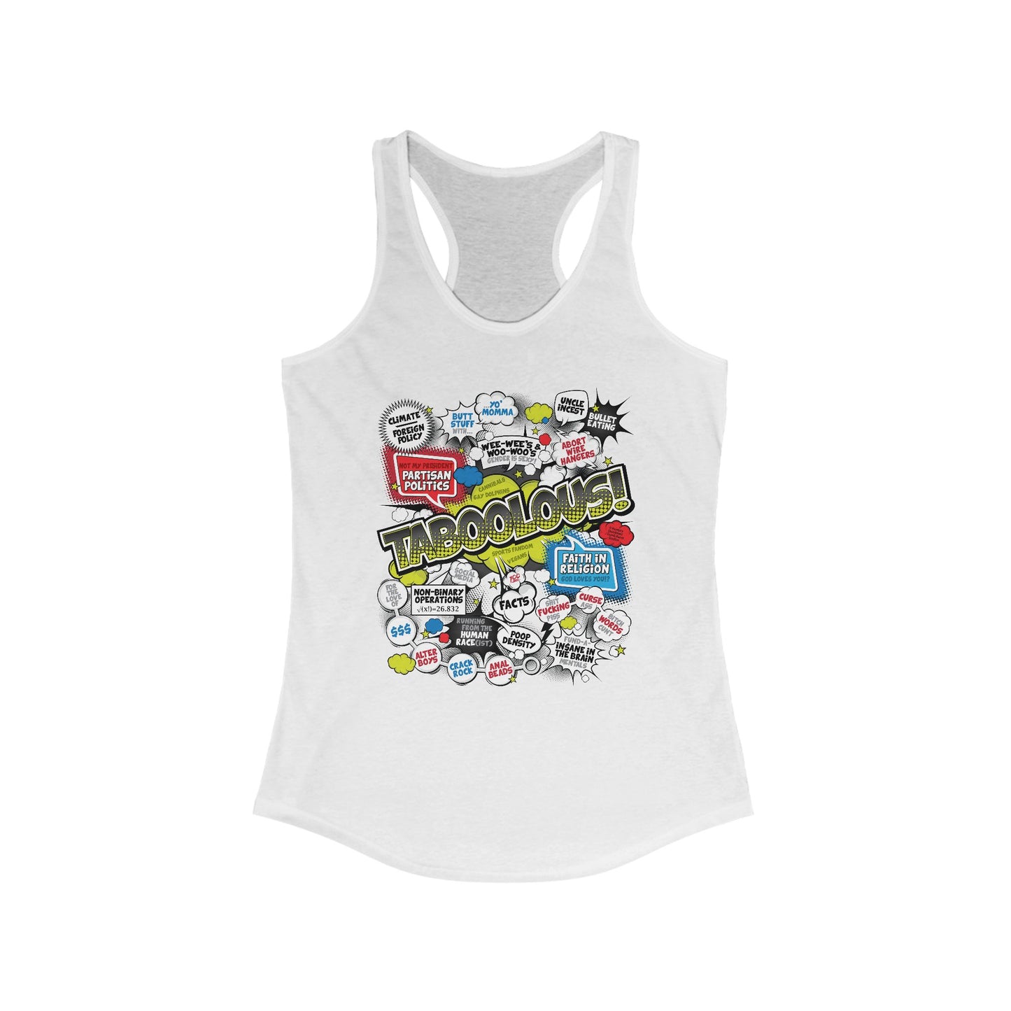 DK187: Taboolous! - Ladies Racerback Tank