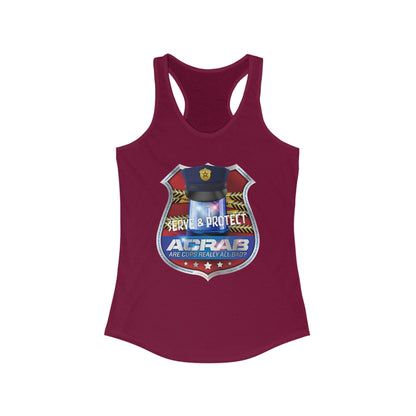 DK210: A.C.A.B. (Cops Edition) - Ladies Raceback Tank