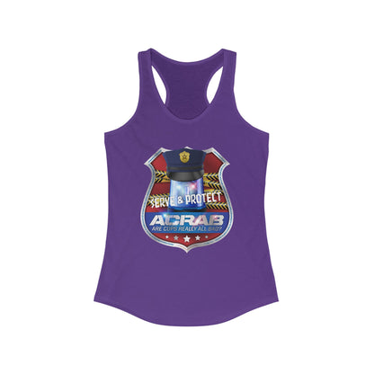 DK210: A.C.A.B. (Cops Edition) - Ladies Raceback Tank