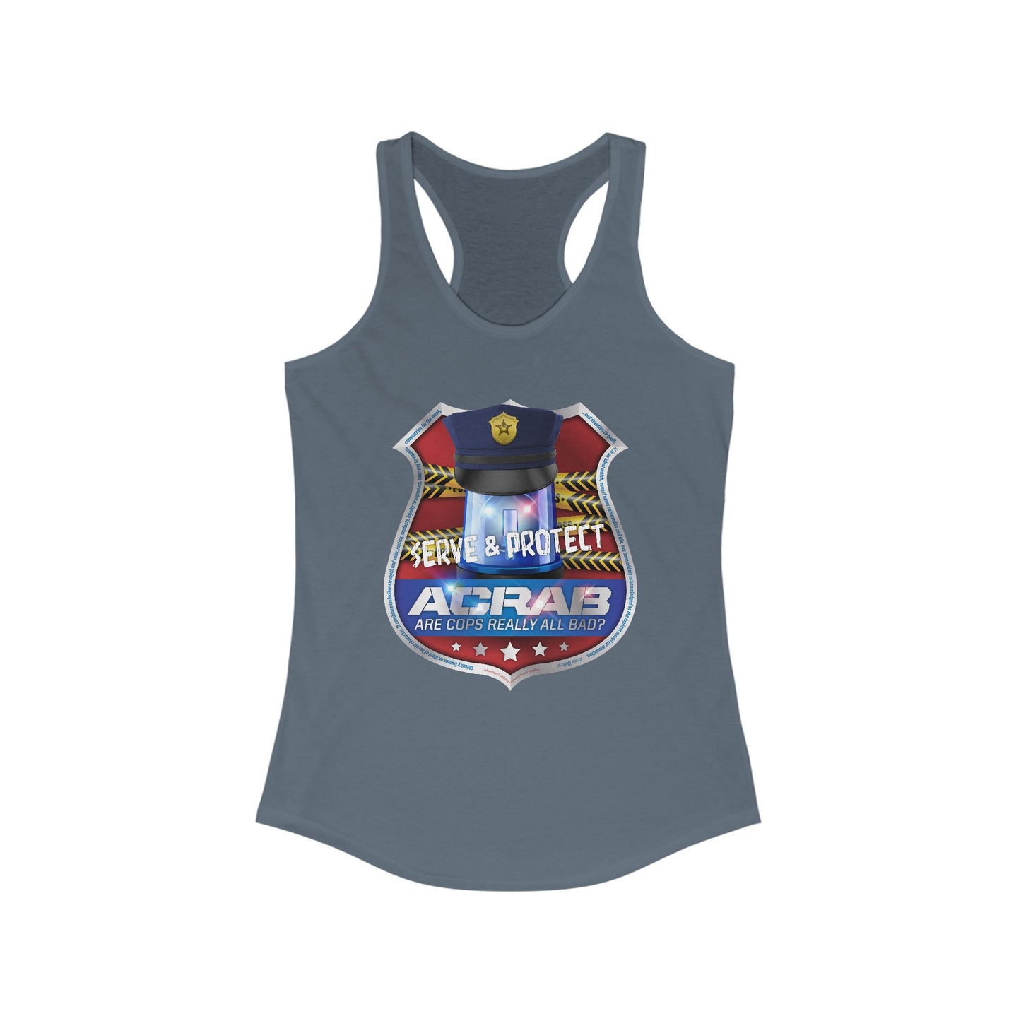 DK210: A.C.A.B. (Cops Edition) - Ladies Raceback Tank