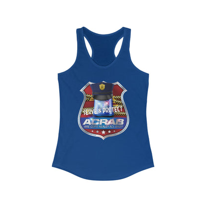 DK210: A.C.A.B. (Cops Edition) - Ladies Raceback Tank