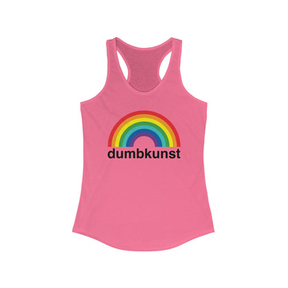 DK15: Dumb Kunst Under The Rainbow - Ladies Racerback Tank