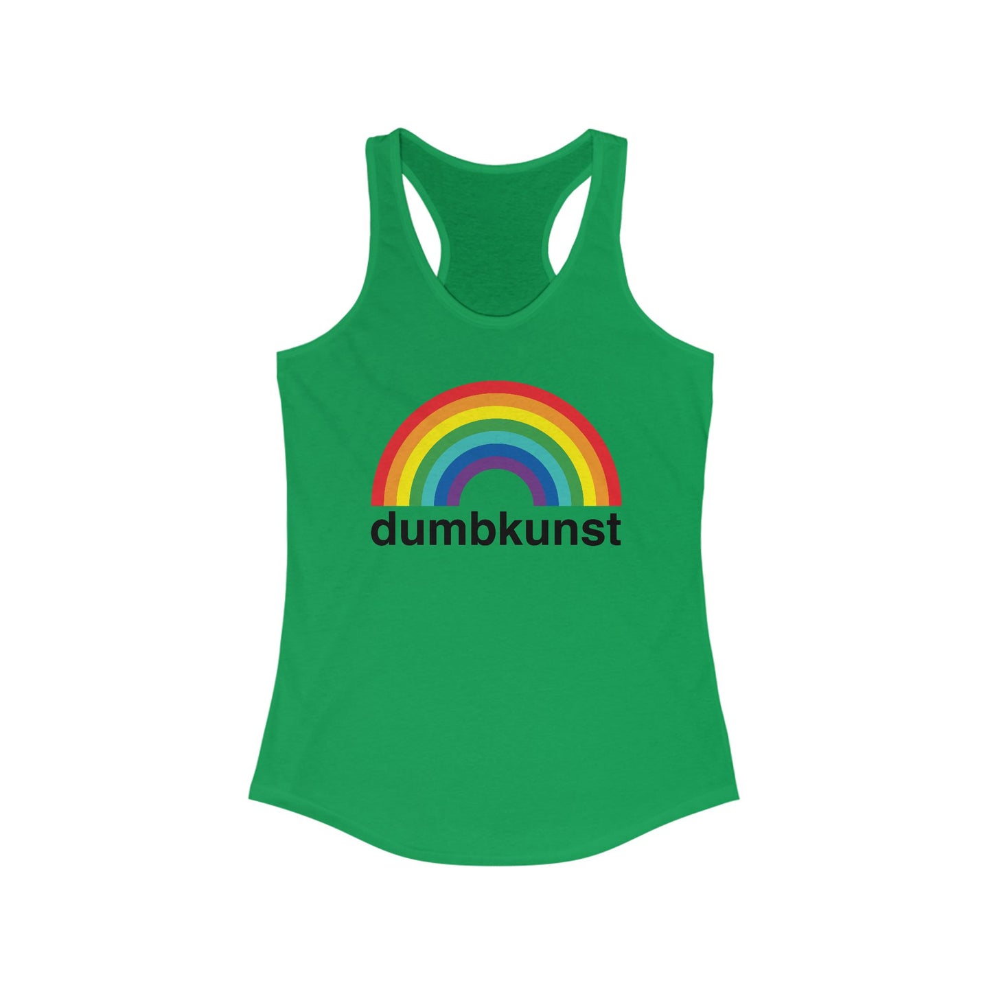 DK15: Dumb Kunst Under The Rainbow - Ladies Racerback Tank