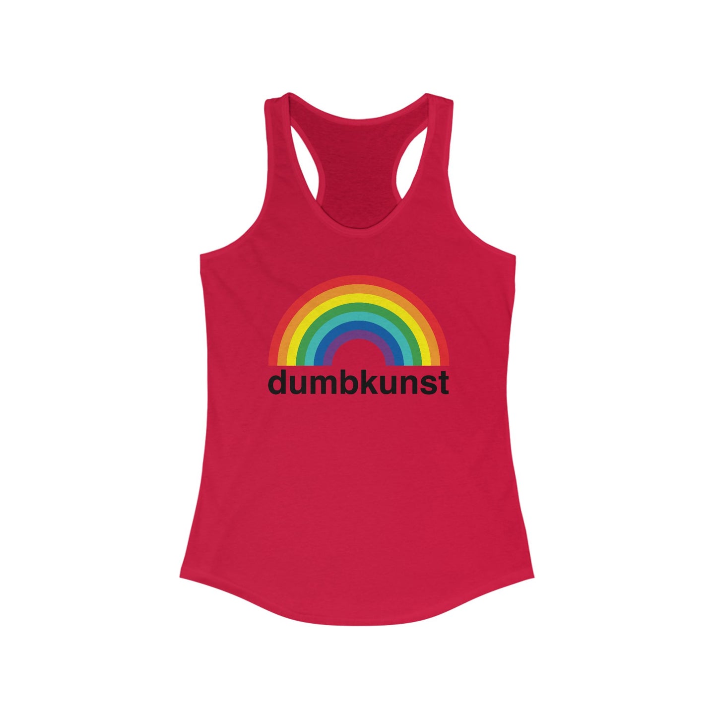 DK15: Dumb Kunst Under The Rainbow - Ladies Racerback Tank